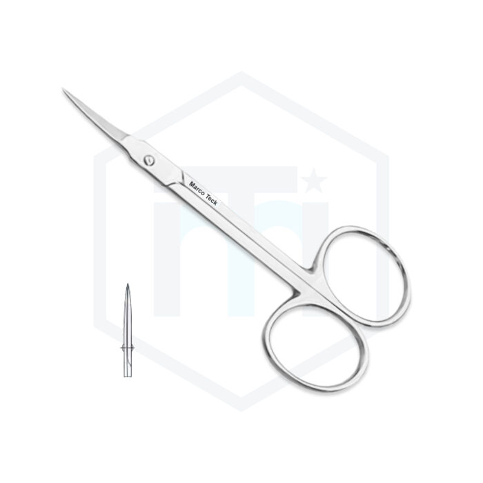 Cuticle Scissors Euro Screw Curved