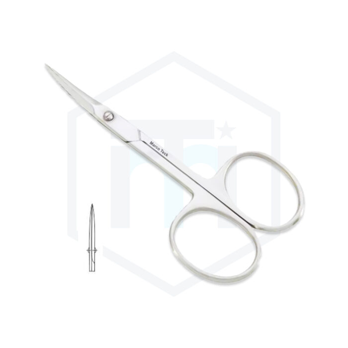 Cuticle Scissors Euro Screw Curved